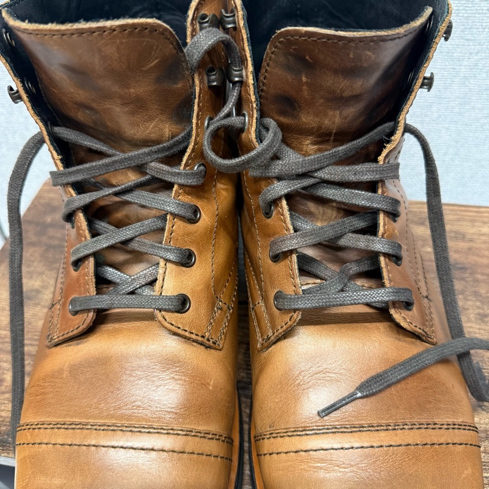 Thursday boot Company  Lace up mens boots Tan Brown - Picture 9 of 12